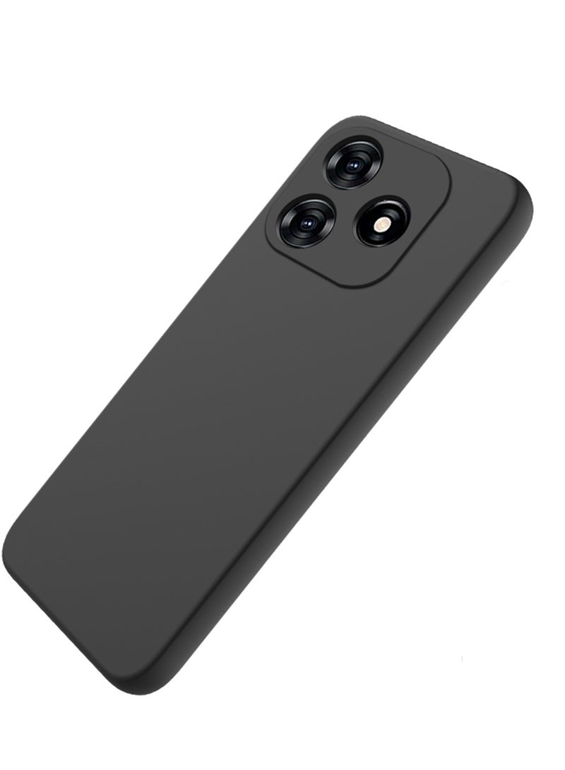 Wtech Xiaomi Redmi Note 14 5G 2024 Premium Soft Liquid Silicone Case Cover - Black - Image 4