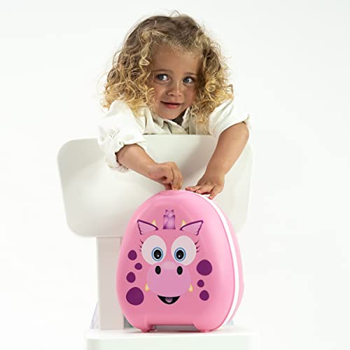 My Carry Potty - Pink Dragon Travel Potty, Award-Winning Portable Toddler Toilet Seat for Kids to Take Everywhere - Image 5