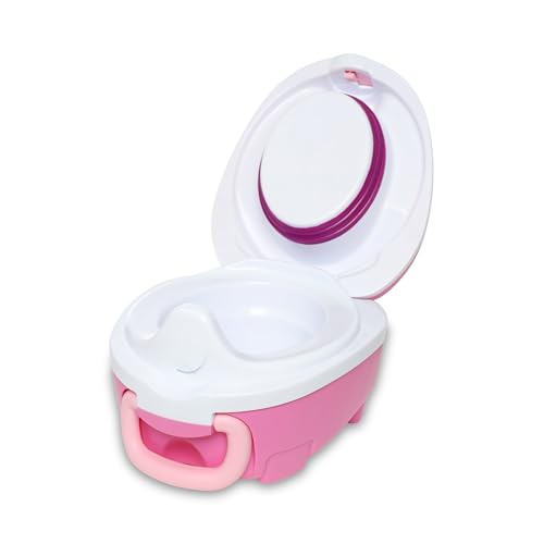My Carry Potty - Pink Dragon Travel Potty, Award-Winning Portable Toddler Toilet Seat for Kids to Take Everywhere - Image 4