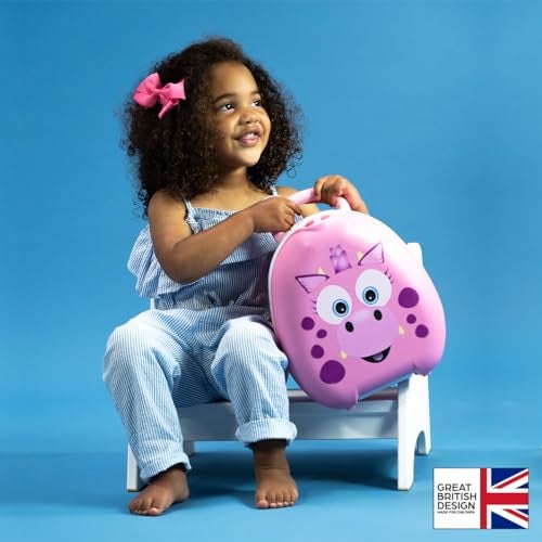 My Carry Potty - Pink Dragon Travel Potty, Award-Winning Portable Toddler Toilet Seat for Kids to Take Everywhere - Image 2
