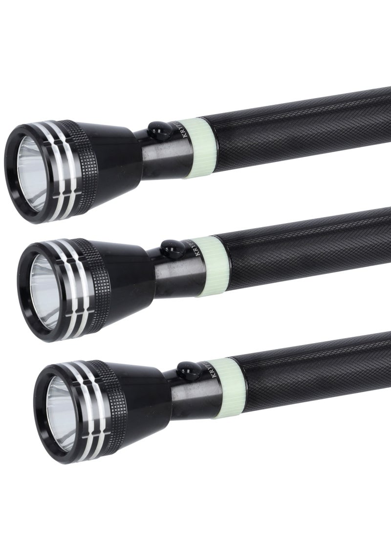KRYPTON Rechargeable LED Flashlight 3 Hours Working Unbreakable Lens Rechargeable Battery 1900mAh 3000 Meters Real Range Distance - Image 2
