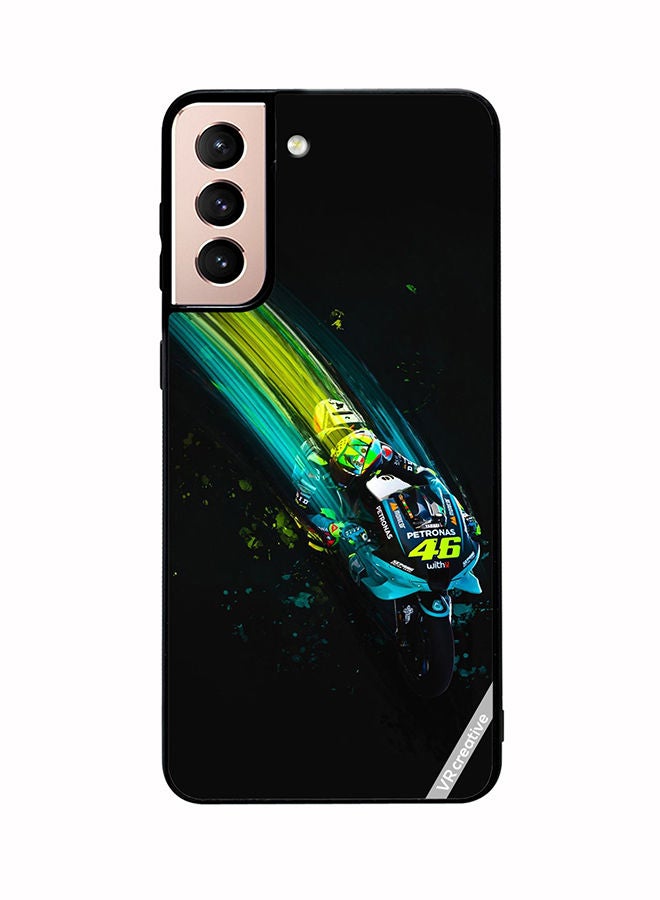 Protective Case Cover For Samsung Galaxy S21 Plus 5G Bike Design Multicolour