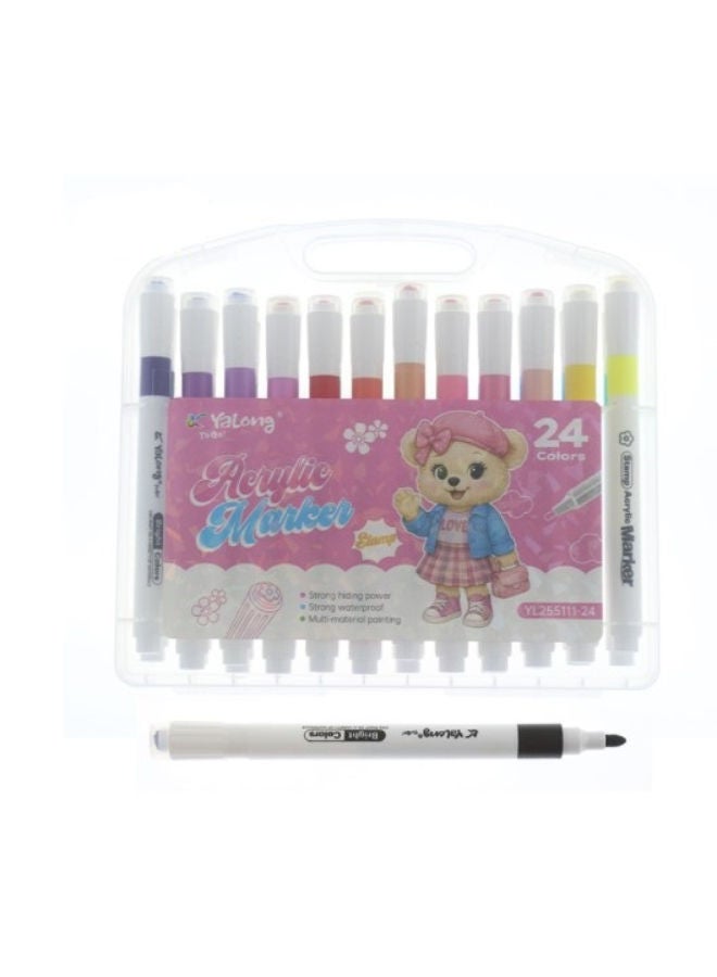 Watercolour Pen Plastic Bag | 24 Colors