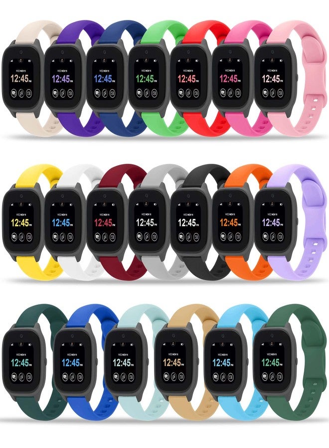 Tiorecime 20 Pack Bands Compatible with Gizmo Watch 3 2 1/Gabb Watch 3e 3 2 1/SyncUP/Cosmo JrTrack Kids Band, Soft Silicone Breathable Sport Replacement Strap - Image 1