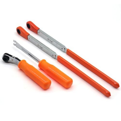 RJSPHH Automatic Slack Adjuster Release Tool and Wrench Fork End Release Tool and Double Square Ratcheting Wrench 516 716 916 - Image 1
