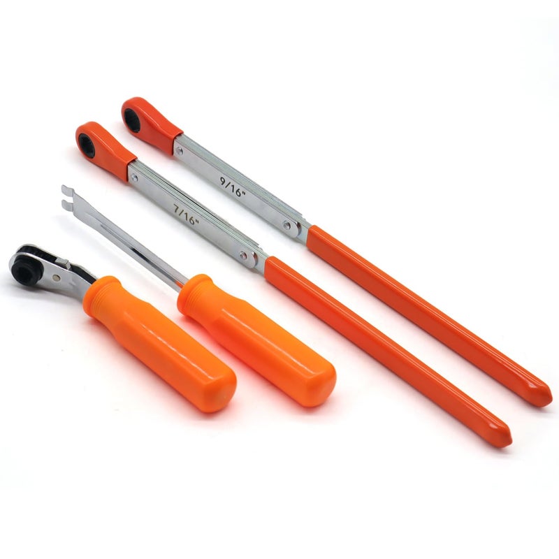 RJSPHH Automatic Slack Adjuster Release Tool and Wrench Fork End Release Tool and Double Square Ratcheting Wrench 516 716 916 - Image 3