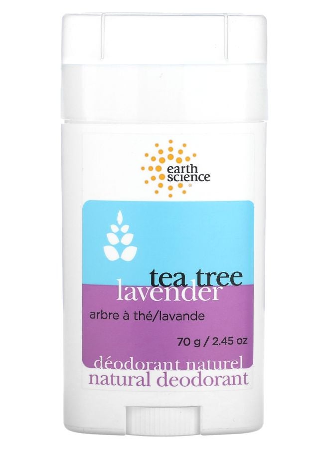 Earth Science Natural Deodorant Tea Tree & Lavender 2.45 oz (70 g)