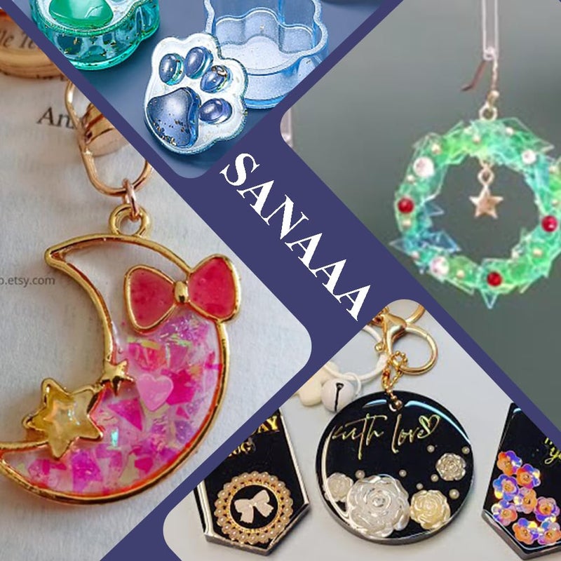SANAAA Thin Type UV Resin 100g One Minute Fast Curing Clear Hard Type for Polymer Clay Seal, Tumbler, Pen, DIY Earring Pendant Jewelry Making - Image 5