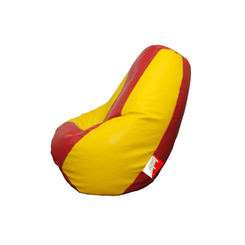 LAZYBAG Bean Bag Chair Furniture for Kids XXXXL Bean Bag Cover Playing Video Games or Relaxing for classrooms daycares Libraries or Work from Home Yellow and Red 4XL Size - Image 5