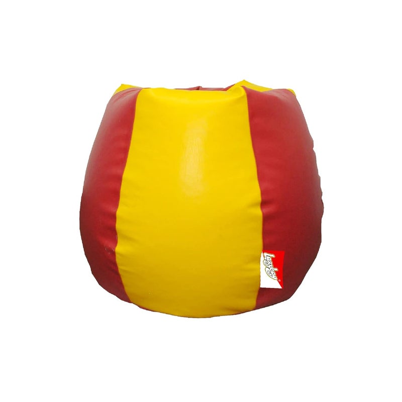 LAZYBAG Bean Bag Chair Furniture for Kids XXXXL Bean Bag Cover Playing Video Games or Relaxing for classrooms daycares Libraries or Work from Home Yellow and Red 4XL Size - Image 4