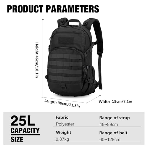 Mardingtop 25L Hiking Backpack,Lightweight Molle Tactical Backpack for Running,Hiking,Cycling,Motorcycle - Image 3