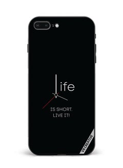 Protective Case Cover For Apple iPhone 7 Plus/8 Plus Life Is Short Design Multicolour