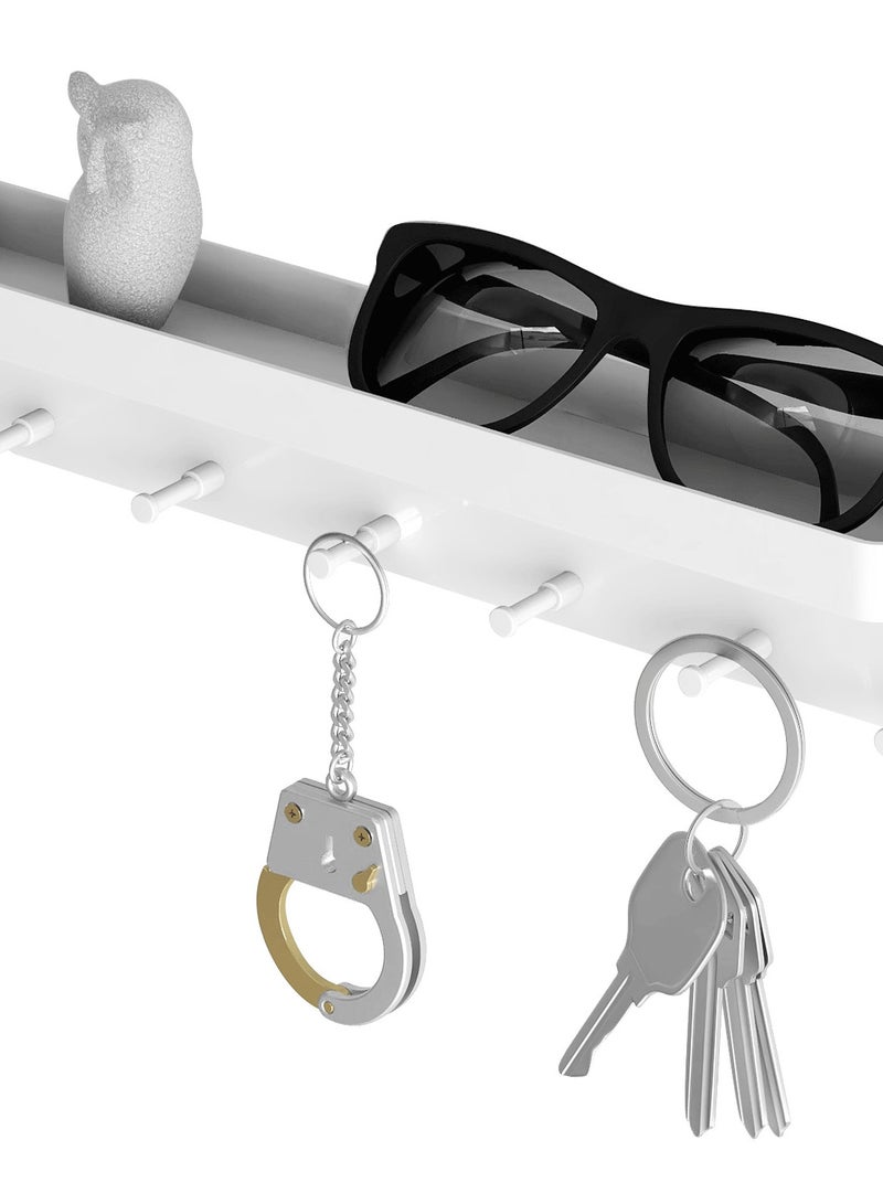 Entry Level Foyer Wall Non Perforated Stainless Steel key Hanging Rack Multifunctional Seamless Wall Mounted Storage Rack  - Image 1