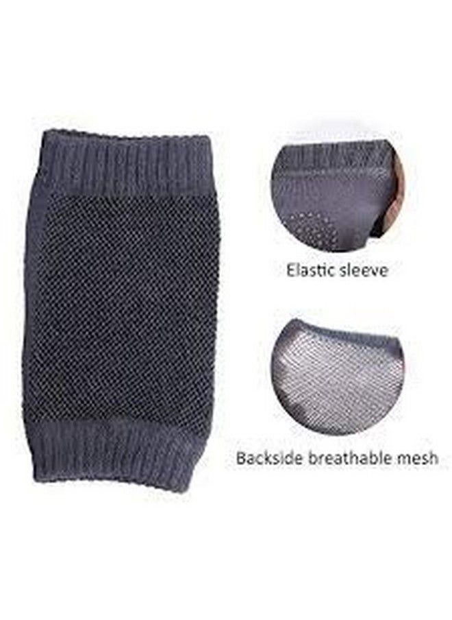 TOPHAVEN Baby Knee Pads For Crawling Antislip Padded Stretchable Elastic Cotton Soft Breathable Comfortable Knee Cap Elbow Safety Protector (Set Of 1 Pairs)(Multi Color)  - Image 5