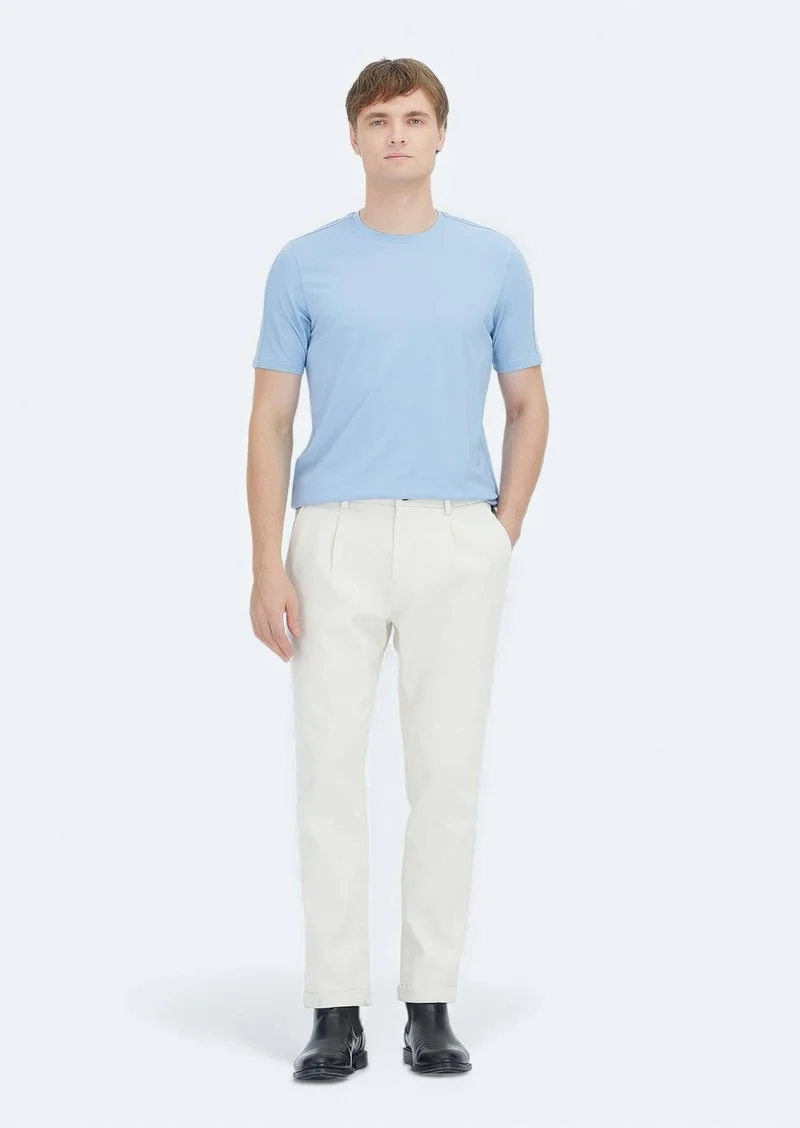 RAMSEY Light Blue Plain T-Shirt