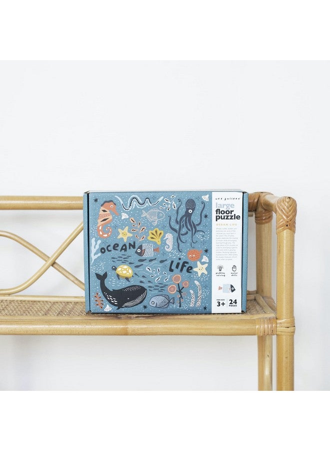 وي جاليري أحجية قاع المحيط من وي جاليري - أحجية صور كبيرة على الأرض للأطفال الصغار - ألعاب حسية تعزز التطور المعرفي والحركي - ألعاب تعليمية مستدامة للأطفال - (24 قطعة، 2 × 2 قدم) - Image 5