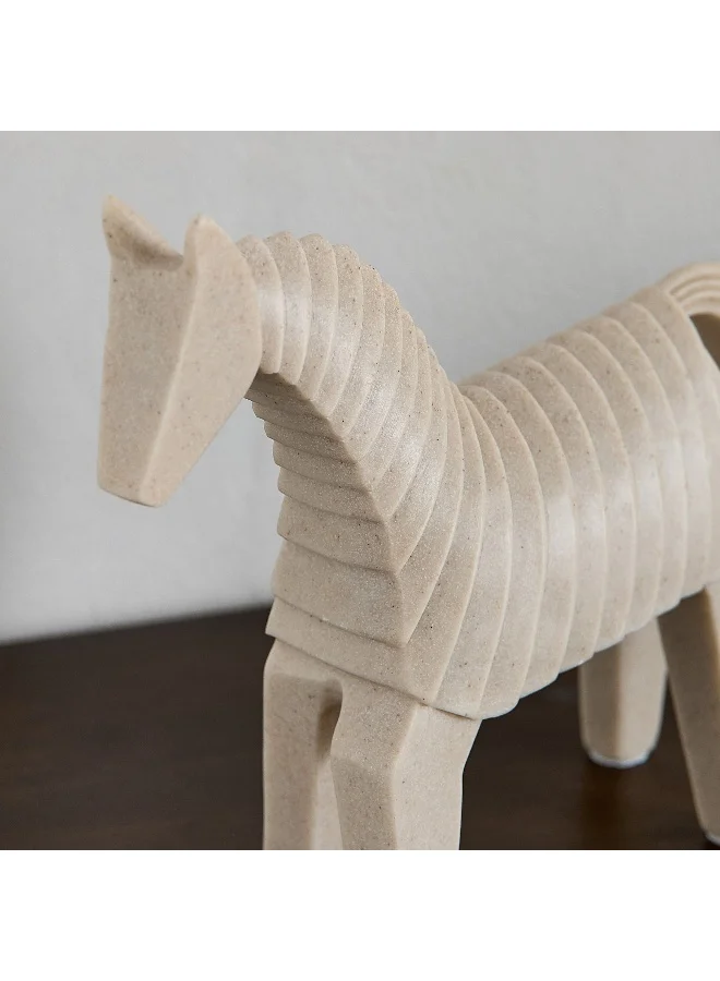 Home Box Silton Stripes Horse Accent - 24x6.5x22 cm