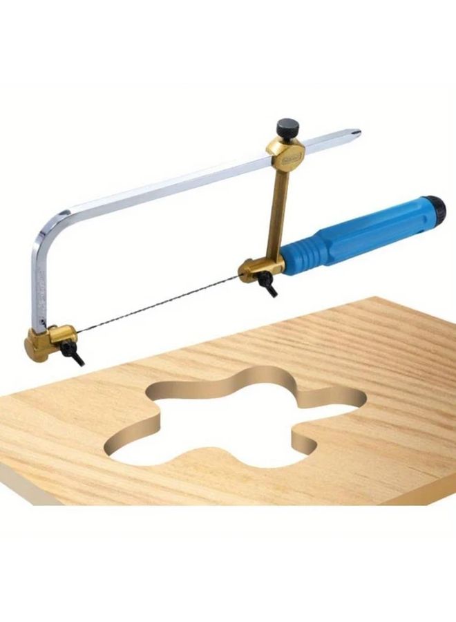 Japanese Coping Frame Hand Saw Set With 8 Different Size Replacement Blanks 400 Size Color Metal U Shaped DIY Woodworking And Craft Tool Precision Edges For Sharp Saws Ideal For Woodwork Projects - Image 3