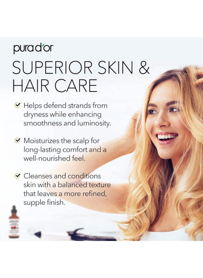 Pura D'or, Organic Castor Oil, 4 fl oz (118 ml) - Image 5