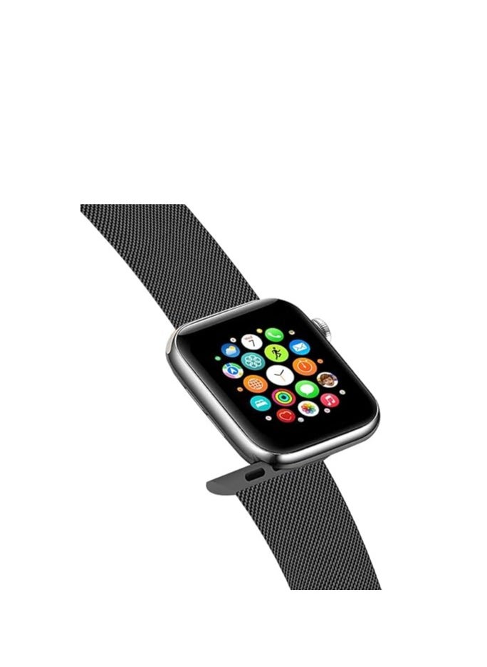adhomax - Band mesh Metal loop Replacement Strap, Magnetic Clasp Compatible with ultra smart Watch  Steel Metal Replacement Strap, one size and Compatible with apple smart watches - Image 1