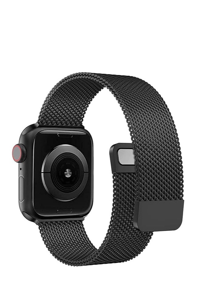 adhomax - Band mesh Metal loop Replacement Strap, Magnetic Clasp Compatible with ultra smart Watch  Steel Metal Replacement Strap, one size and Compatible with apple smart watches - Image 1