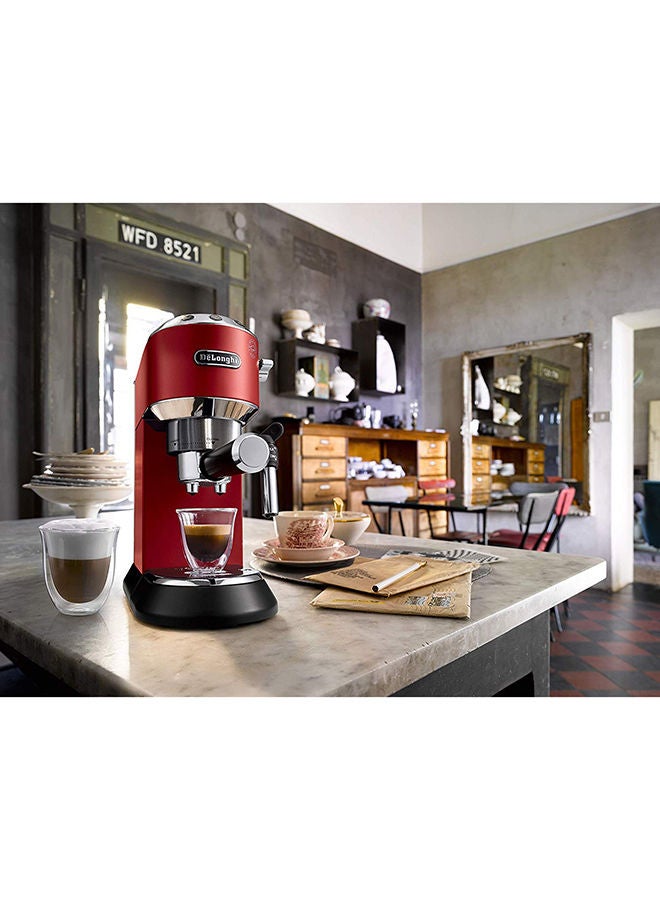 ديلونجي ماكينة صنع قهوة الإسبريسو ديديكا بمضخة 1 L 1300 W EC685.R أحمر - Image 5