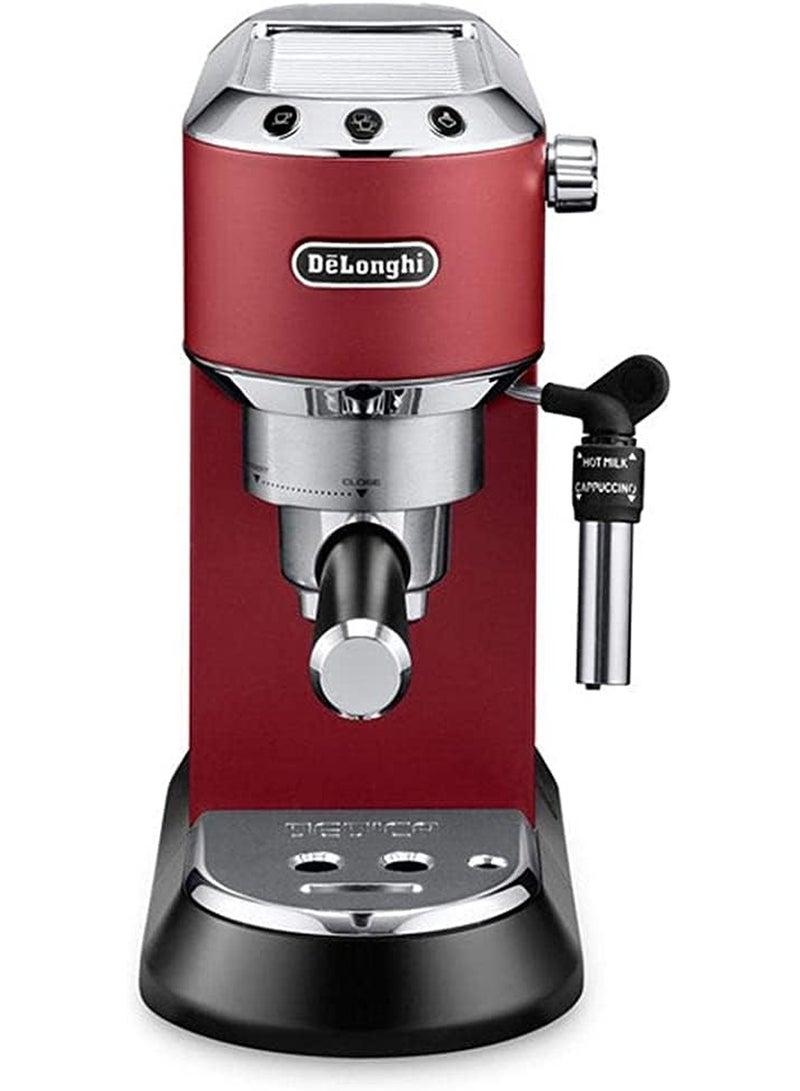 ديلونجي ماكينة صنع قهوة الإسبريسو ديديكا بمضخة 1 L 1300 W EC685.R أحمر - Image 1