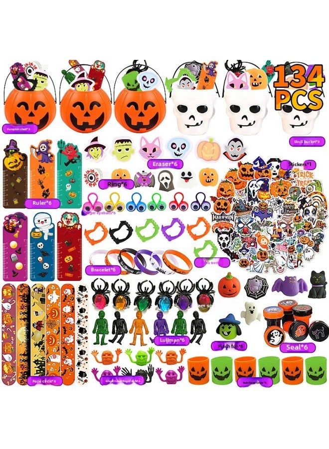 Loquat 20.25 Million  Pumpkin Party Small Toy Suit Children DIY Skull Bat Ornaments Tricky Toys-Color:XT-55 - Image 1