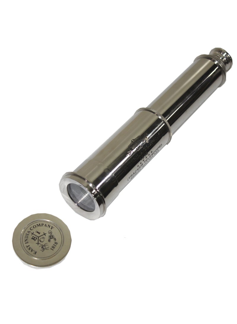 Latas Rare Nickle Finish Telescope East India Company 1818 Tracker Spyglass Scope Replica Antique 33 inch Large Vintage Souvenir-01  - Image 2