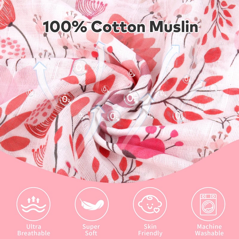 Rquite Muslin Car Seat Cover Baby, Carseat Covers Baby Girl Boy, Breathable Lightweight Infant Car Seat Cover, Baby Carrier Cover Car Seat Canopy Stroller Sun Shade for Summer & Hot Day, Universal Fit - Image 2
