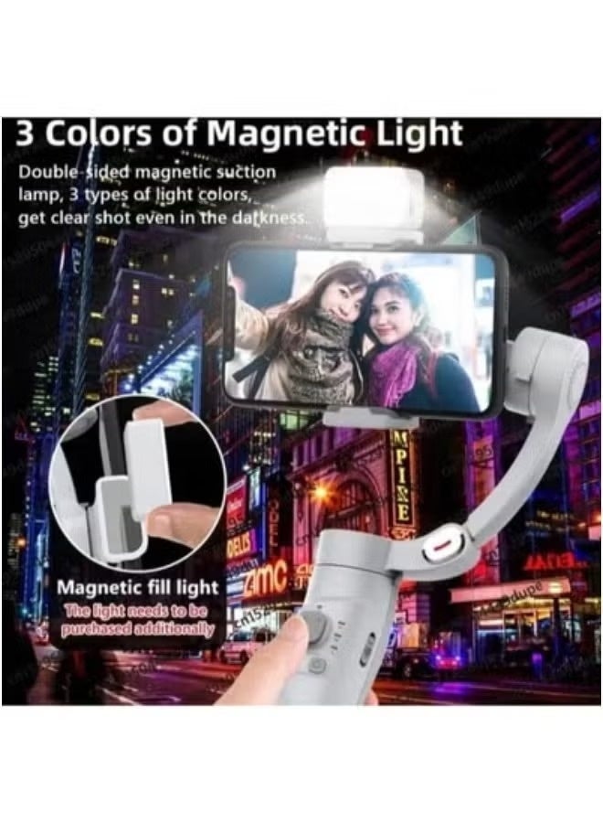 مثبت هاتف وعصا سيلفي يدوية قابلة للطي M1 (Gimbal) ثلاثي المحاور مع تتبع ذكي AI للتصوير والبث المباشر - Image 4