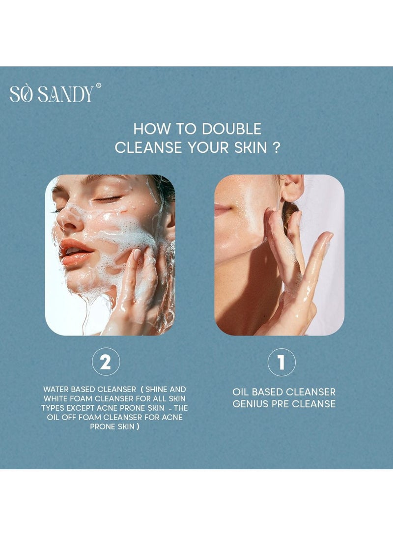 So Sandy Genius Pre Cleanser Pore ​​Control Cleansing Oil  Facial Cleanser, Daily Makeup Blackheads Removal - So Sandy - Image 4