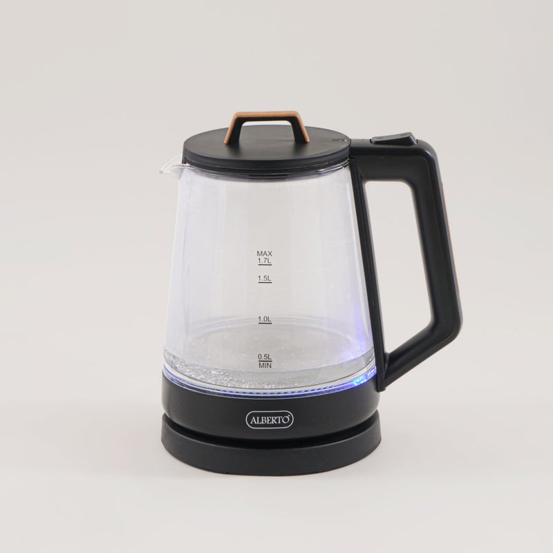 Alberto glass electric kettle, black 1.7L - Image 3