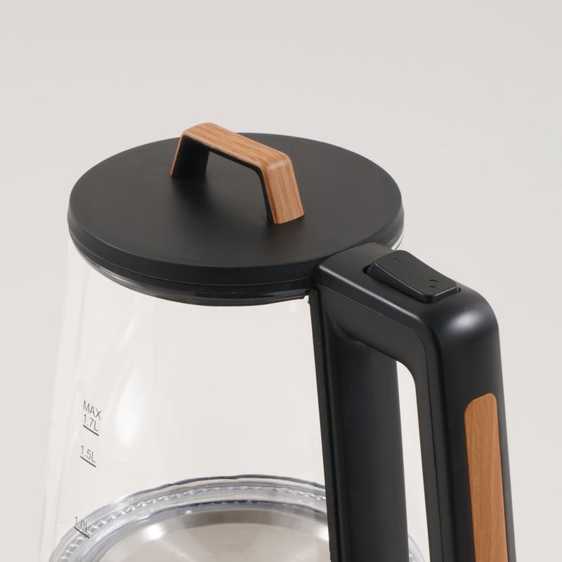 Alberto glass electric kettle, black 1.7L - Image 2