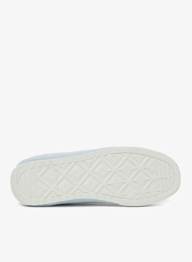 Styli  Light Blue Suede-Look Textile Sneakers for Women | Best Price UAE