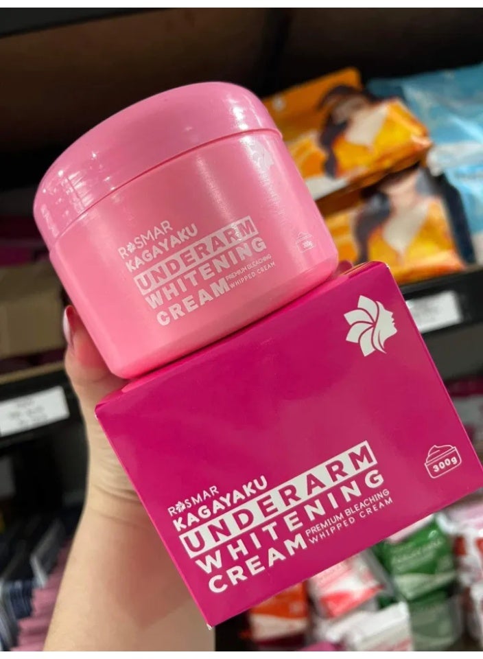 Rosmar Kagayaku Underarm Whitening Cream Premium bleaching Whipped cream 300g - Image 1