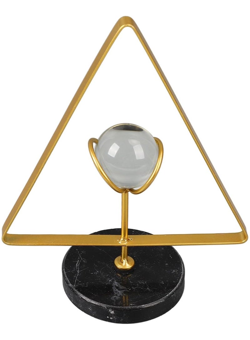 " Exquisite design of circle crystal holder, exquisite imported product 2 pieces: high quality strong and durable metal plate with gold plated"  - Image 1
