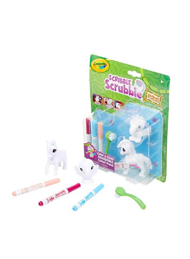 Crayola Scribble Scrubbie Safari 2 Pack Animal Toy Set Age 3+ Zebra/Bird - Image 2