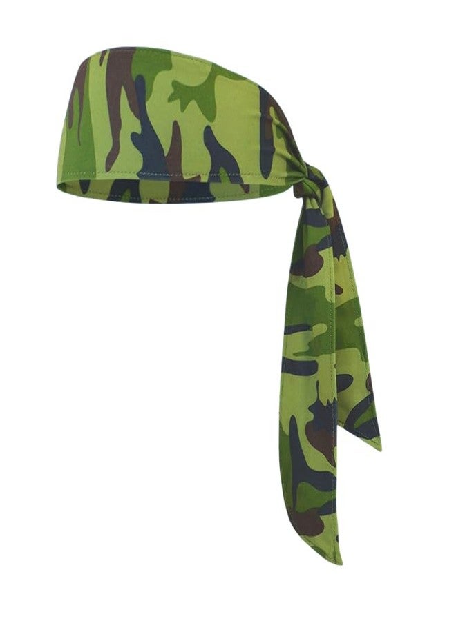 BBTDIN Wide Camo Turban Headband Hair Band Headwear BW41 (Camo-F1) - Image 3
