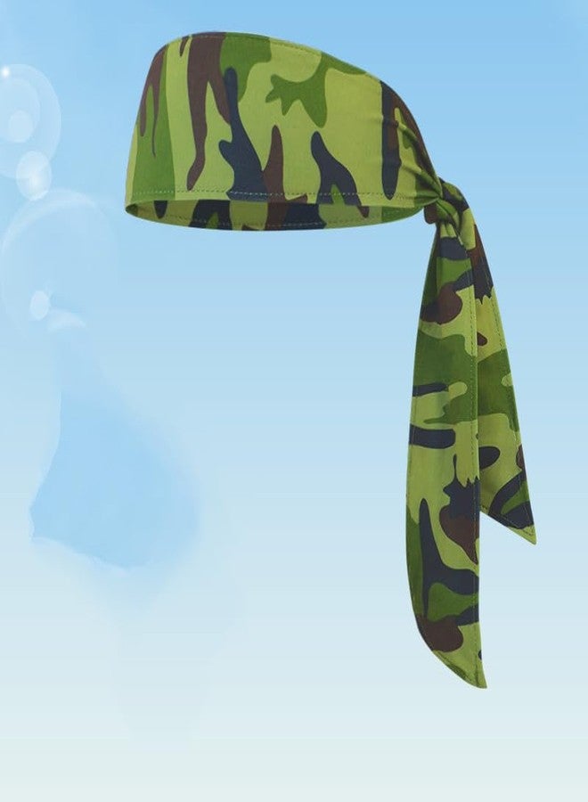 BBTDIN Wide Camo Turban Headband Hair Band Headwear BW41 (Camo-F1) - Image 2