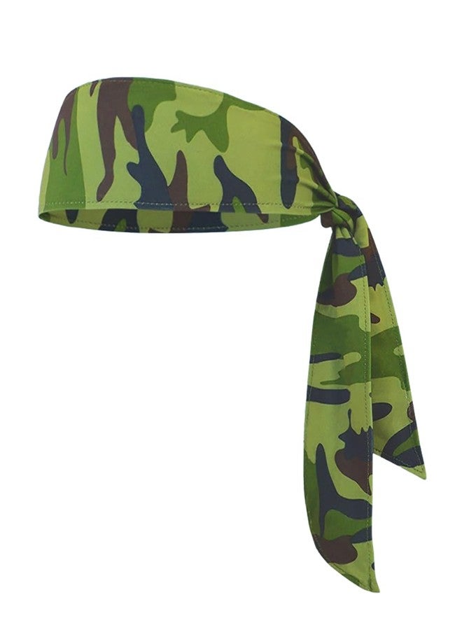BBTDIN Wide Camo Turban Headband Hair Band Headwear BW41 (Camo-F1) - Image 1