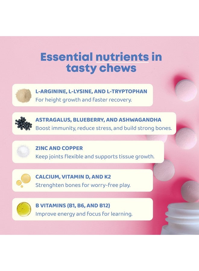 JoySpring Growth Vitamins for Teens & Height Support for Kids - Enourages Stronger Bones & Healthy Natural Growth - Sugar Free - L-Arginine, L-Lysine, Zinc, Vitamin D & K2-30 Servings - Image 5