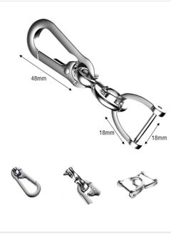 Generic Anti loss car keychain,telephone number plate woven rope lock key chain, car keychain accessories【Black】  - Image 3