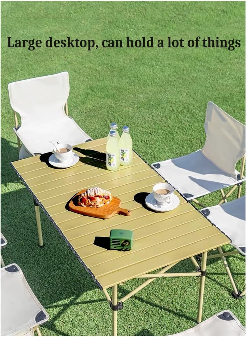 Mereza Camping Furniture Set, Foldable Camping Table and Chairs, Portable Family Travel Camping Picnic Table and Chairs Set, Multifunctional Foldable Travel Table and Chairs Set Camping Table for Outdoor Barbecue, Cooking, Party, Beach - Image 5