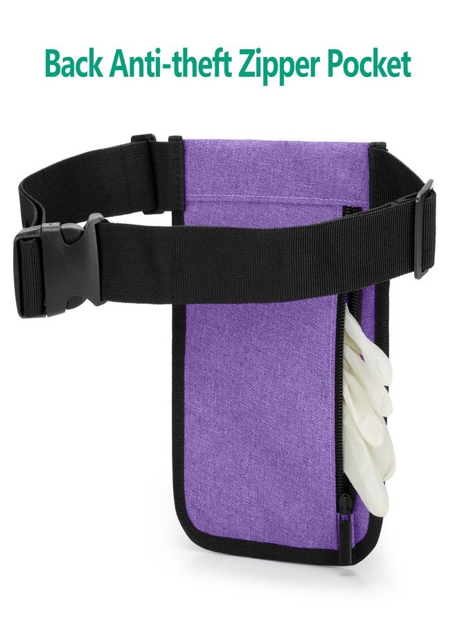 Trunab Nurse Fanny Pack with Tape Holder and Multiple Compartments, Nurse Belt Organizer with Adjustable Waist Strap, Nurse Tool Belt for Scissors, Gauze and Other Medical Supplies,Purple - Image 4