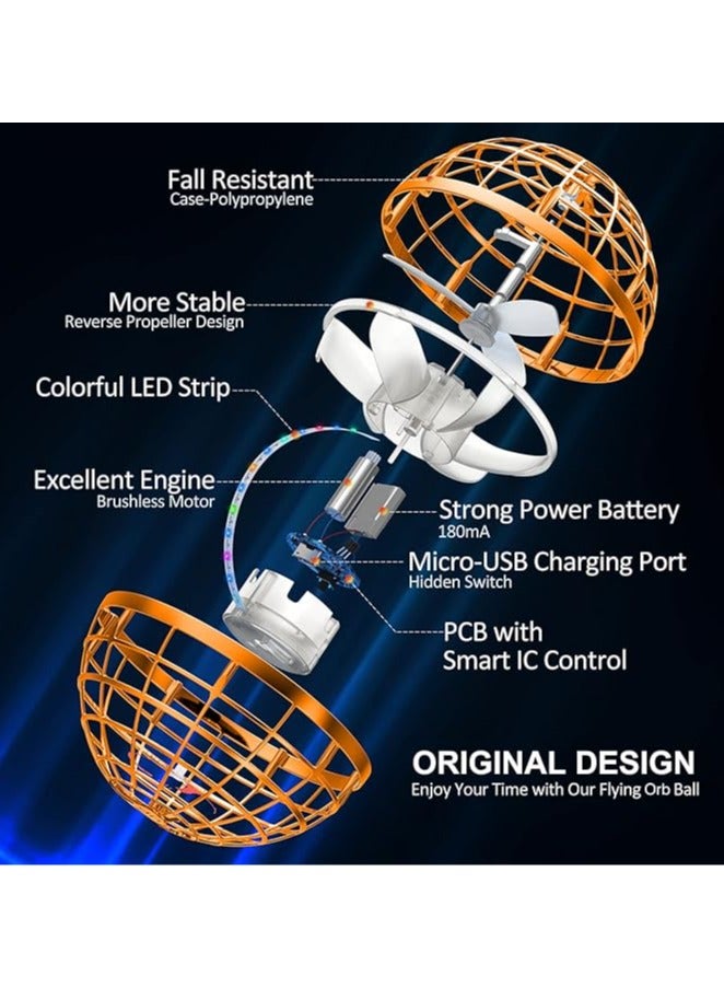 2024 Flying Orb Ball Toy,Cosmic Globe Boomerang Hover Ball Galactic Fidget Spinner, Hand Drone Orbit, Cool Toys Gift for 6 7 8 9 10+ Year Old Boys Girls Teens Outdoor Toys - Image 2