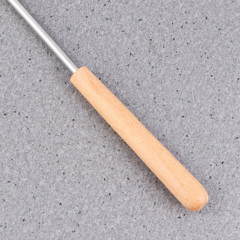 6pcs Wood Handle Stainless Steel Fondue Forks Outdoor Barbecue Fork Kitchen Tool - Image 5