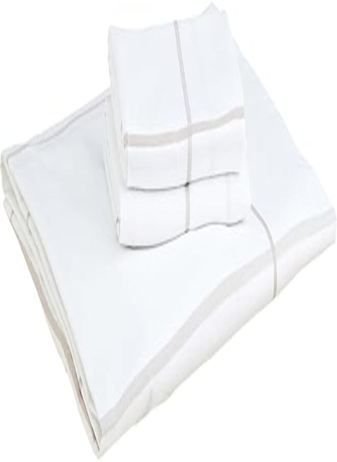 Ariika Ariika Percale fitted sheet with 2 pillow cases, White, (120x200)cm 2*(50x70)cm 