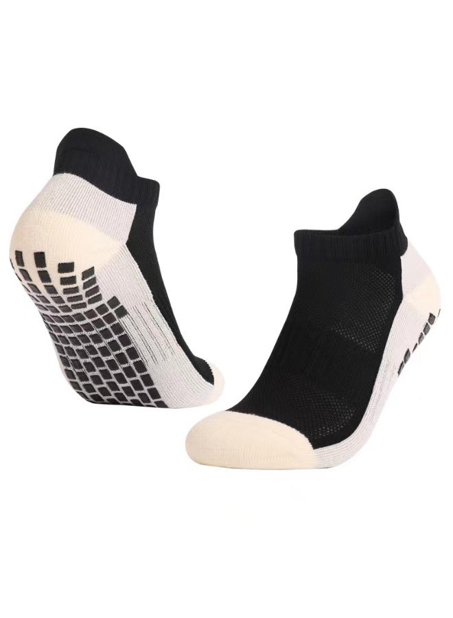 Generic 3 pairs - non-slip football socks short tube glue adult casual all-match men and women football game training black blue navy blue - Image 3