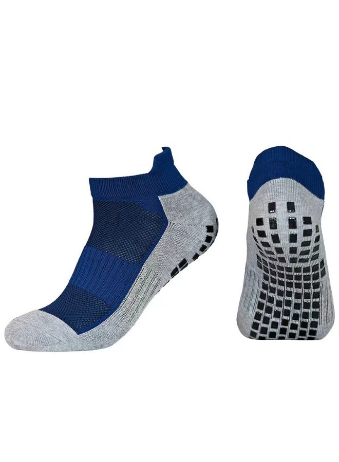 Generic 3 pairs - non-slip football socks short tube glue adult casual all-match men and women football game training black blue navy blue - Image 2